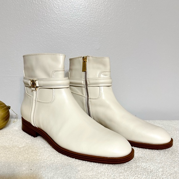 Michael Kors Mindy Leather Boot Light Cream - Size 11 - Picture 4 of 7